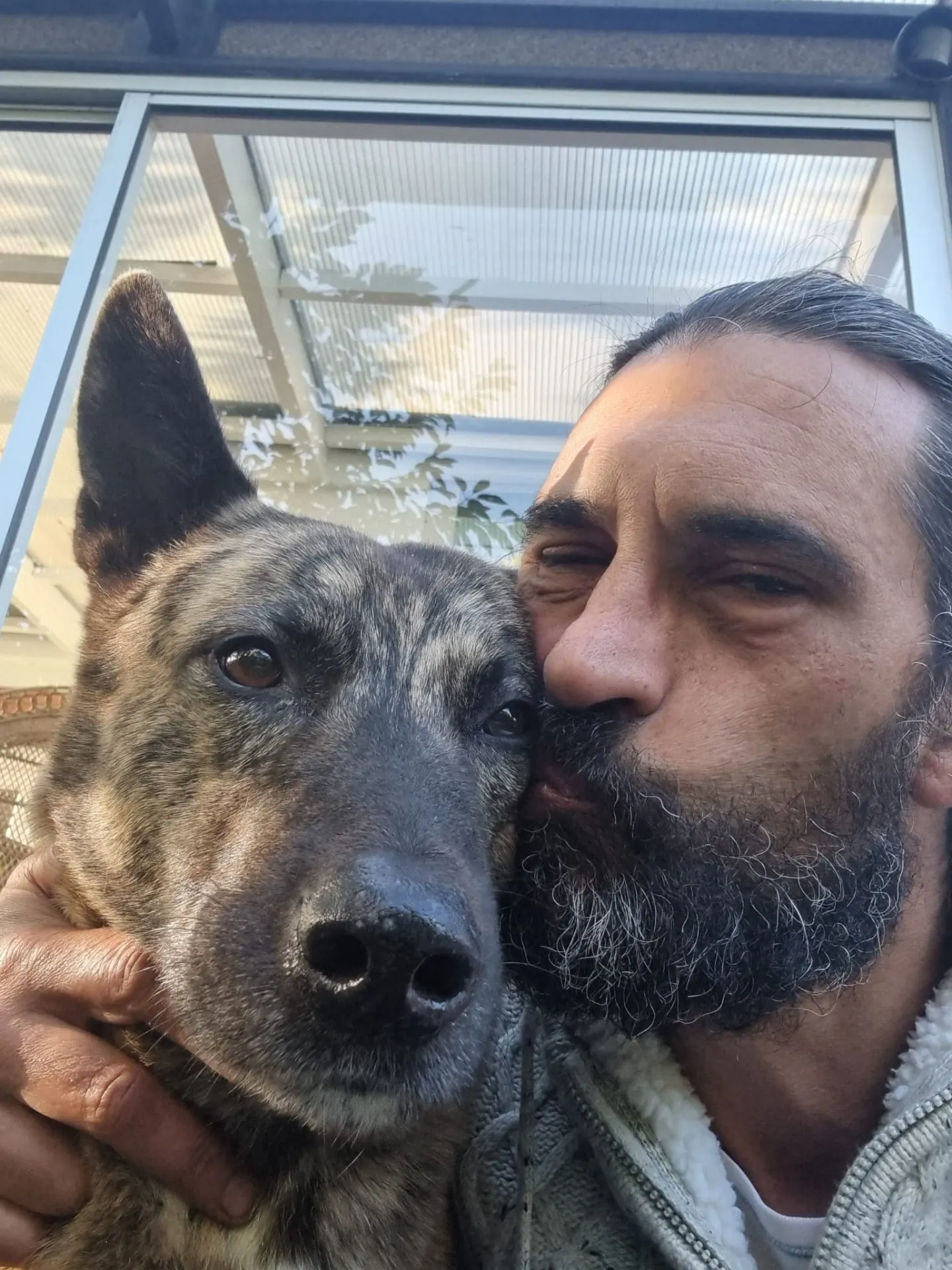 Gabriel with his dog