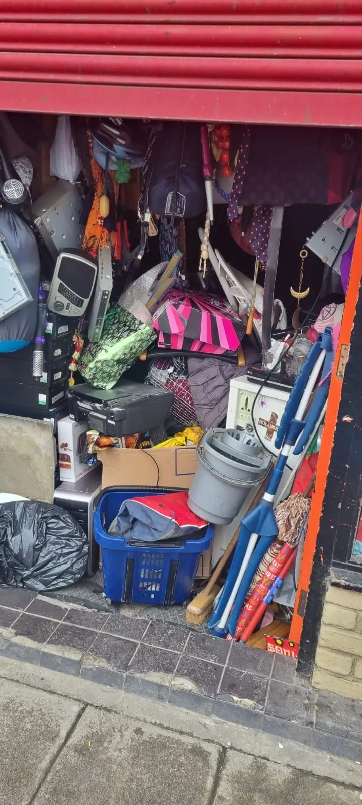 Items stored at The Angelical Den shop ready for reuse