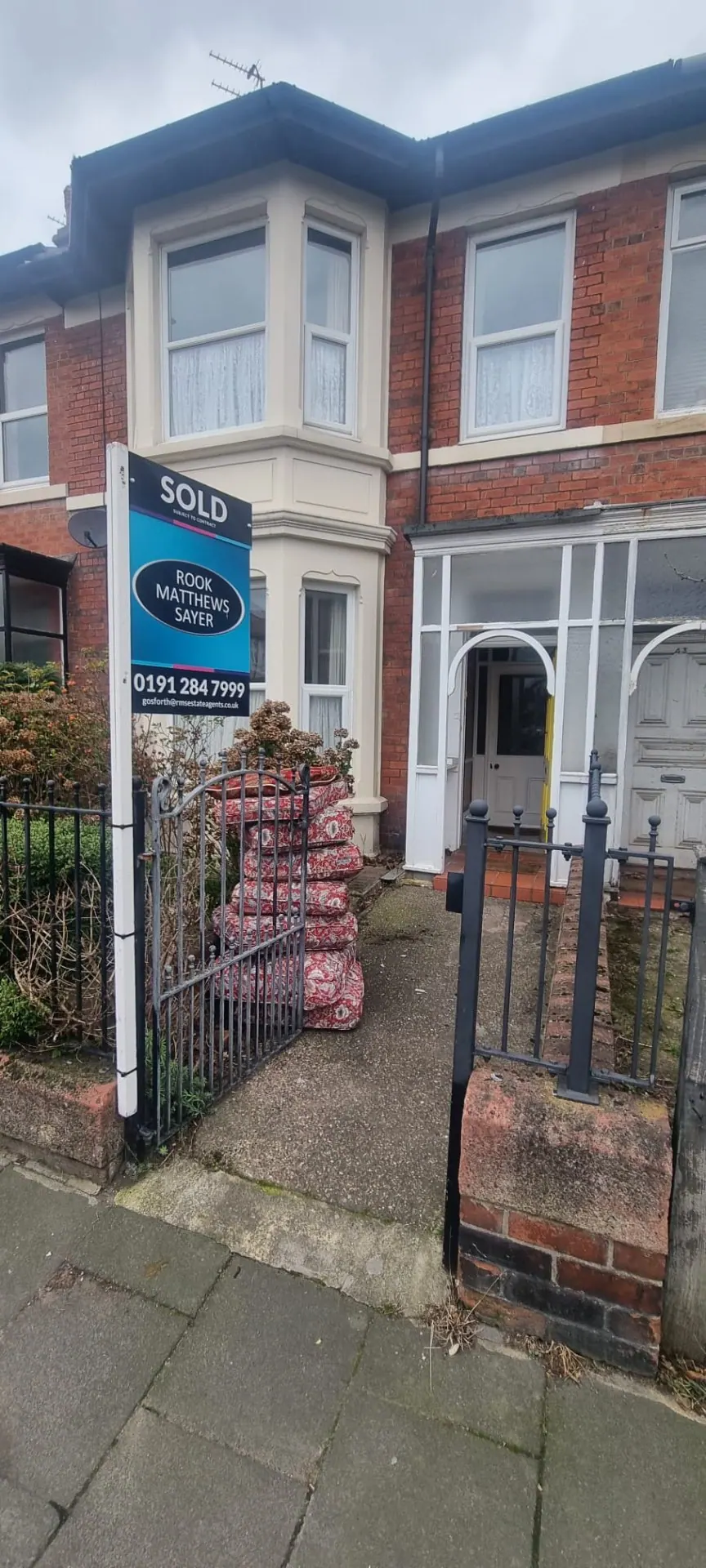Sold property ready for house clearance