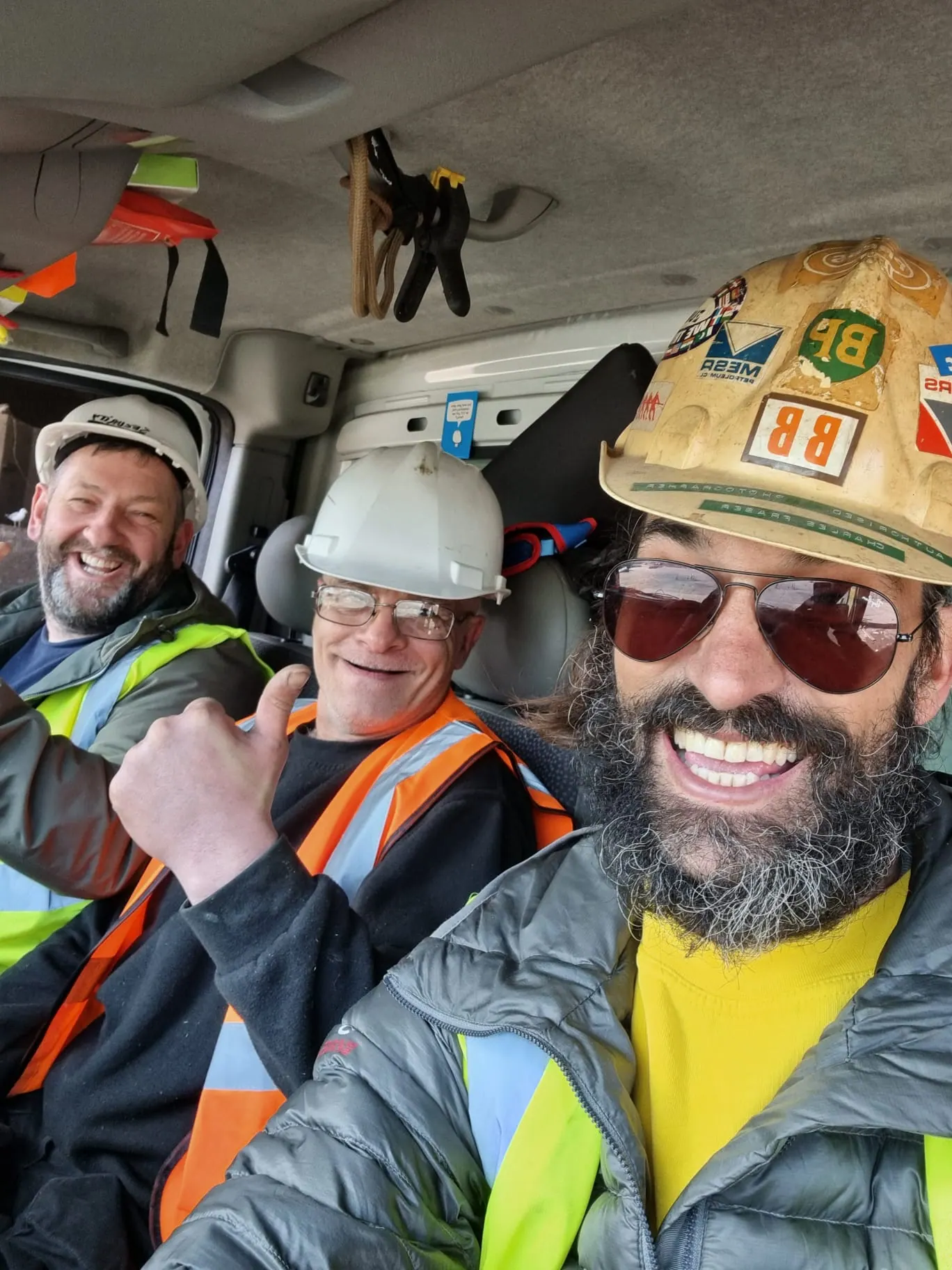 Angel House Clearance team selfie in the van