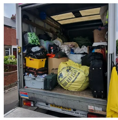Angel House Clearance van fully loaded after a house clearance