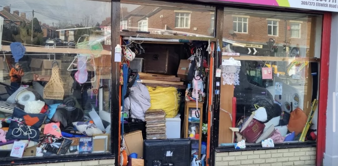 The Angelical Den shop in Elswick, Newcastle full of stock
